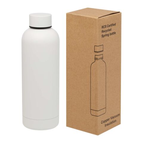 Spring 500 ml RCS-zertifizierte Kupfer-Vakuum Isolierflasche aus recyceltem Edelstahl Standard | weiss | ohne Werbeanbringung | Nicht verfügbar | Nicht verfügbar