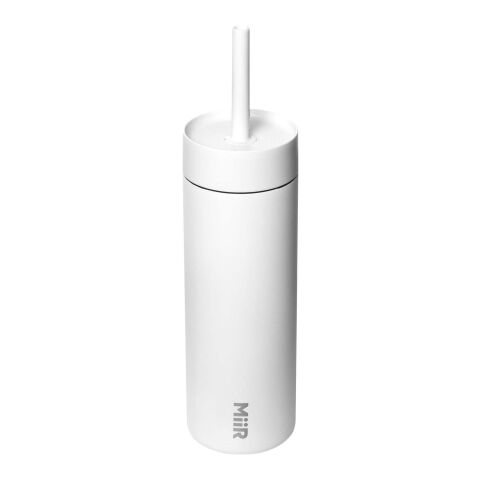 MiiR Sipper 473 ml Trinkflasche mit Trinkhalm weiss