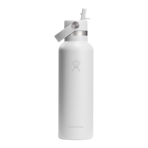 Hydro Flask Standard Mouth 621 ml isolierte Edelstahl-Trinkflasche weiß