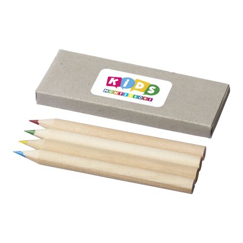 4 teiliges Buntstifteset Standard | hellgrau | ohne Werbeanbringung | Nicht verfügbar | Nicht verfügbar | Nicht verfügbar