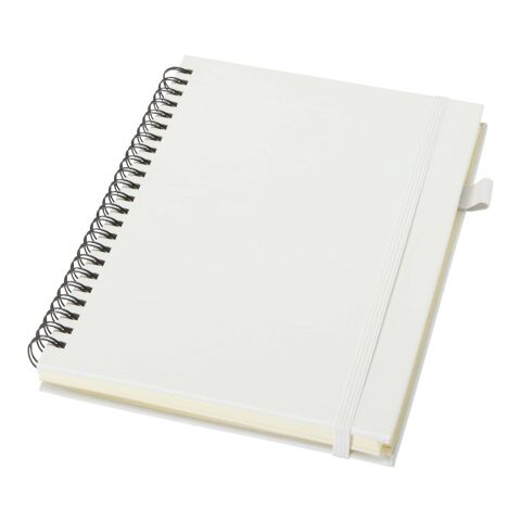 Liss A5 Hardcover Spiralnotizbuch aus recyceltem Kunststoff weiß