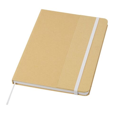 Nelida A5 Hardcover Notizbuch aus recyceltem Karton Standard | weiss | ohne Werbeanbringung | Nicht verfügbar | Nicht verfügbar