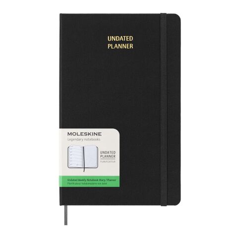 Moleskine Hardcover Wochenplaner L, undatiert Standard | schwarz | ohne Werbeanbringung | Nicht verfügbar | Nicht verfügbar