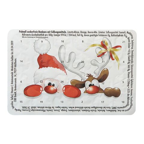 Kleinster (Advents-)Kalender der Welt "Standard" mit Schokolinsen Kuck mal, Weihnachten