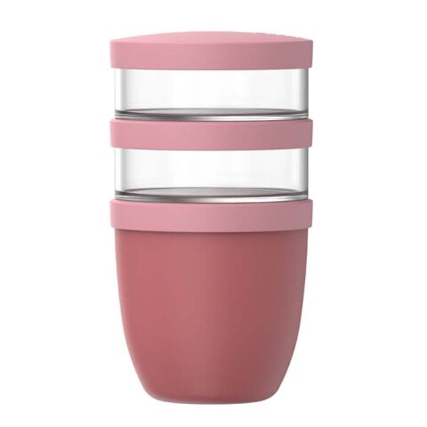 Mepal Ellipse Dreiteiliger, 500 ml + 2 x 200 ml isolierter Lunchpot Standard | Mauve | ohne Werbeanbringung | Nicht verfügbar | Nicht verfügbar