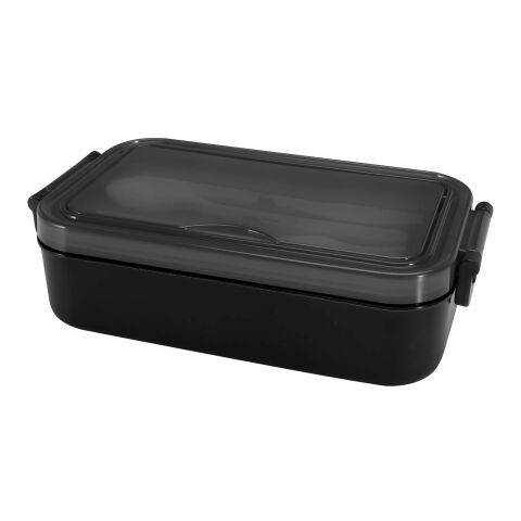 Snappy Lunchbox und Besteckset Standard | schwarz | ohne Werbeanbringung | Nicht verfügbar | Nicht verfügbar