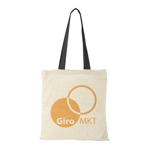 Nevada Baumwoll Tragetasche Standard | natur-schwarz | ohne Werbeanbringung | Nicht verfügbar | Nicht verfügbar | Nicht verfügbar