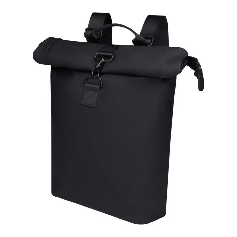 Turner 15,6&quot; GRS-recycelter Rolltop Laptop-Rucksack 12 L Standard | schwarz | ohne Werbeanbringung | Nicht verfügbar | Nicht verfügbar
