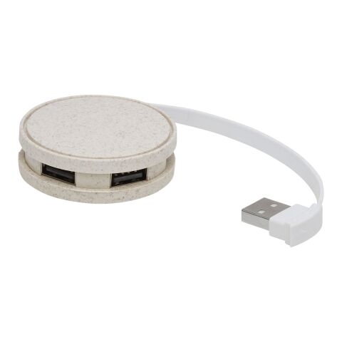 Kenzu Weizenstroh-USB-Hub Standard | natur | Not applicable | ohne Werbeanbringung | Nicht verfügbar | Nicht verfügbar