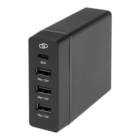 ADAPT PD-Powerstation aus recyceltem Kunststoff, 72W Standard | schwarz | ohne Werbeanbringung | Nicht verfügbar | Nicht verfügbar