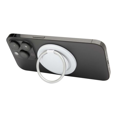 Albali Magnetische Smartphonehalterung aus recyceltem Kunststoff mit Ringständer Standard | weiss | ohne Werbeanbringung | Nicht verfügbar | Nicht verfügbar