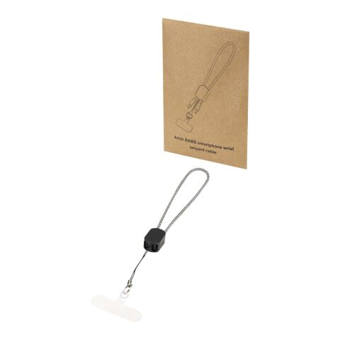 Arich RCS-Handschlaufe aus recyceltem Material mit integriertem 20-W-Ladekabel (Typ C) schwarz