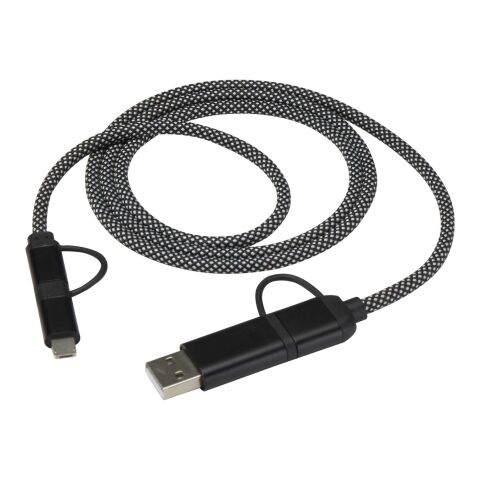 SMART 65 W, 100 cm, RCS-zertifiziertes magnetisches 5-in-1-Ladekabel schwarz