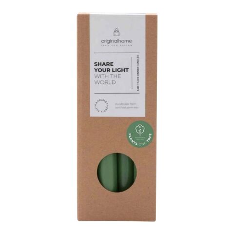 Originalhome Matcha Dinner Kerze heather grün | ohne Werbeanbringung