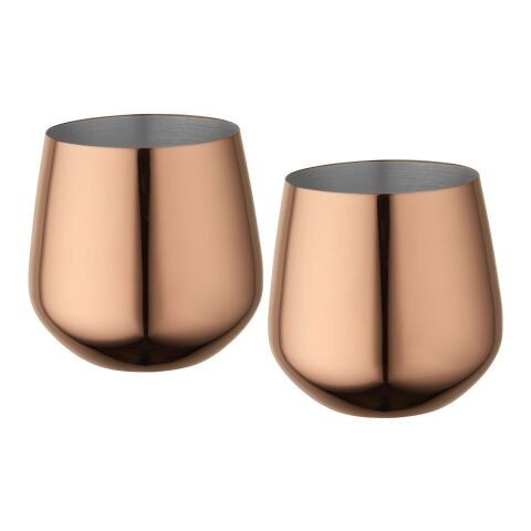 Cascade 540-ml-Edelstahlbecher-Set roségold