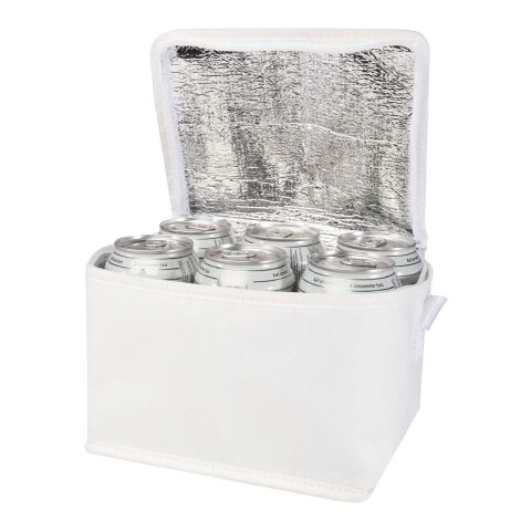 Spectrum Kühltasche aus recyceltem GRS Non Woven für 6 Dosen 4 L Standard | weiss | ohne Werbeanbringung | Nicht verfügbar | Nicht verfügbar