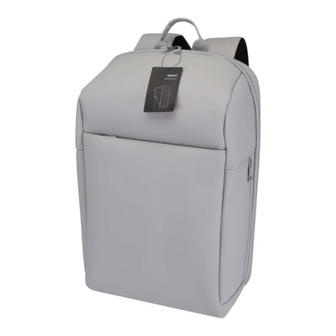 SMART 15" GRS Laptop-Rucksack aus recyceltem Material, 18 l hellgrau