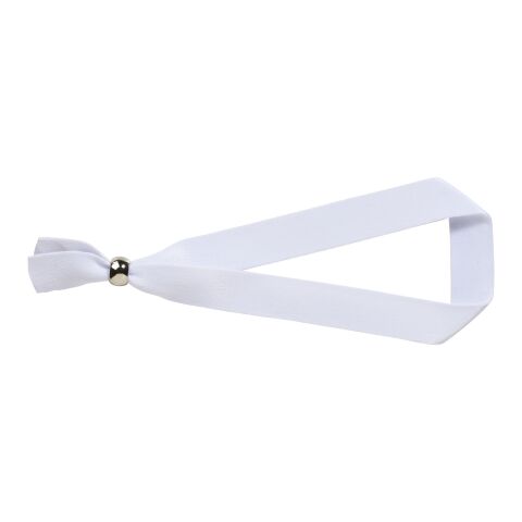 Evi Festival Armband mit Metallverschluss aus recyceltem PET Kunststoff weiss | Sublimation | überall, Rücken | 15 mm x 330 mm