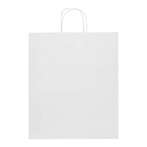 Kraft 80–90 g/m² Papiertasche mit Kordelgriffen – 32 × 17 × 39 cm weiss | ohne Werbeanbringung | Nicht verfügbar | Nicht verfügbar