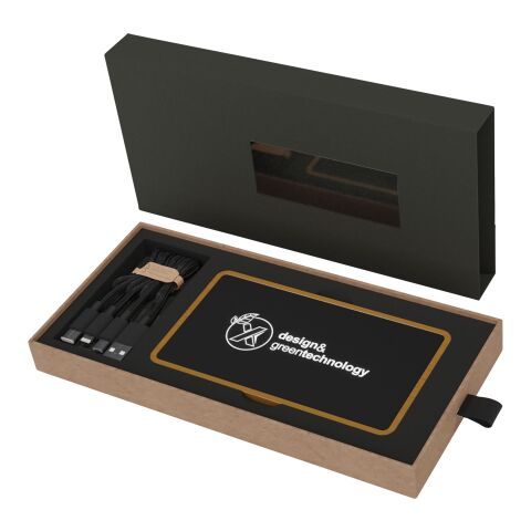 SCX.design P35 5.000 mAh Powerbank aus Holz mit Leuchtlogo holz-schwarz | ohne Werbeanbringung | Nicht verfügbar | Nicht verfügbar