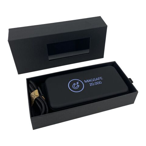 SCX.design P50 magnetische Powerbank 20.000 mAh mit Leuchtlogo schwarz | ohne Werbeanbringung | Nicht verfügbar | Nicht verfügbar