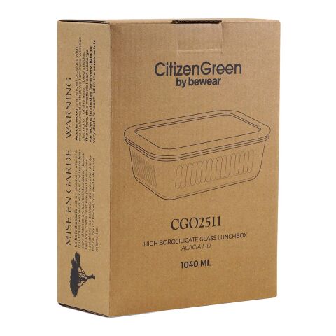 Citizen Green Purlunch 1000 ml Lunchbox aus Borosilikatglas weiß