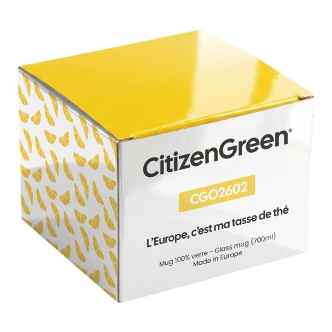 Citizen Green Breakfast Tasse aus Glas 700 ml weiß