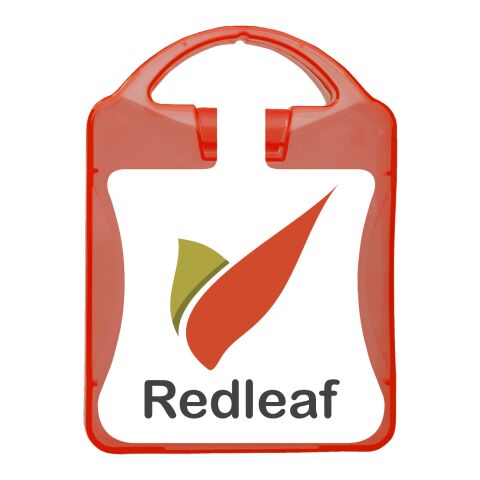 mykit, first aid, kit rot | Nicht verfügbar | 1-farbiger Digitaler Aufkleber | Vorderseite | 90 mm x 127 mm