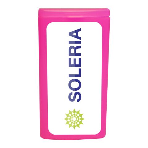 MiniKit Pflaster transparent magenta | 1-farbiger Digitaler Aufkleber | Vorderseite | 39 mm x 82 mm