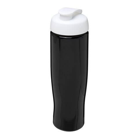 H2O Tempo® 700 ml Sportflasche mit Klappdeckel schwarz-weiss | ohne Werbeanbringung | Nicht verfügbar | Nicht verfügbar