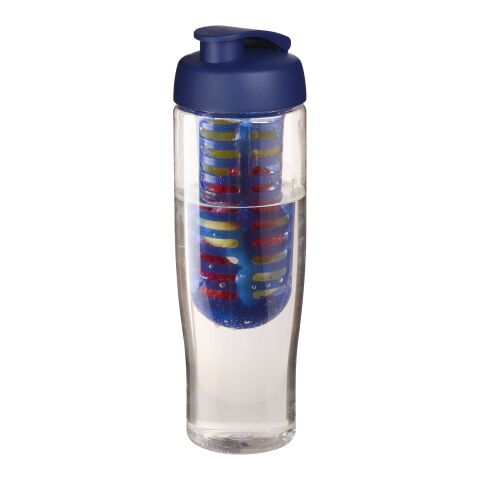 H2O Tempo® 700 ml Sportflasche mit Klappdeckel und Infusor transparent-blau | ohne Werbeanbringung | Nicht verfügbar | Nicht verfügbar
