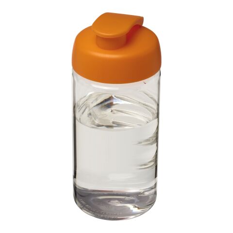 H2O Bop® 500 ml Sportflasche mit Klappdeckel transparent-orange | ohne Werbeanbringung | Nicht verfügbar | Nicht verfügbar