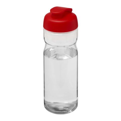 H2O Eco 650 ml Sportflasche mit Klappdeckel weiss-rot | ohne Werbeanbringung | Nicht verfügbar | Nicht verfügbar