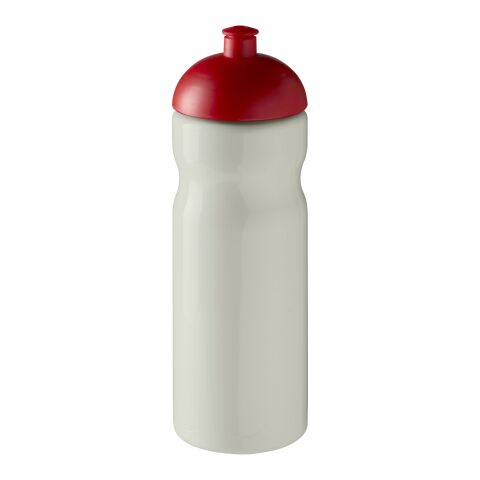 H2O Eco 650 ml Sportflasche mit Stülpdeckel elfenbeinweiß-rot | ohne Werbeanbringung | Nicht verfügbar | Nicht verfügbar