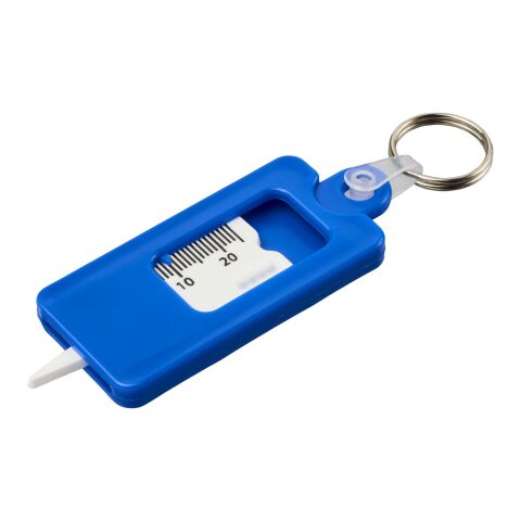 Kym Reifenprofilmesser Schlüsselanhänger aus recyceltem Material blau | ohne Werbeanbringung | Nicht verfügbar | Nicht verfügbar