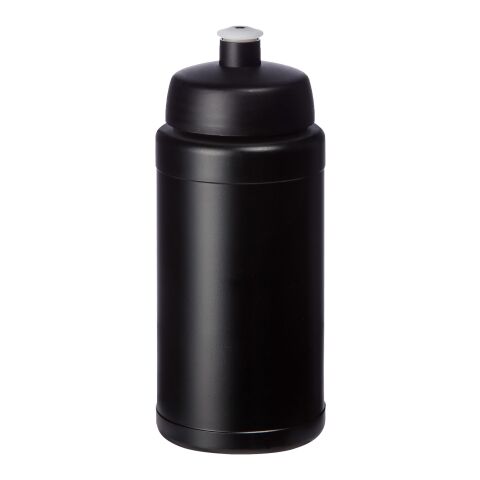 Baseline Recycelte Sportflasche, 500 ml Schwarz-Schwarz | ohne Werbeanbringung | Nicht verfügbar | Nicht verfügbar
