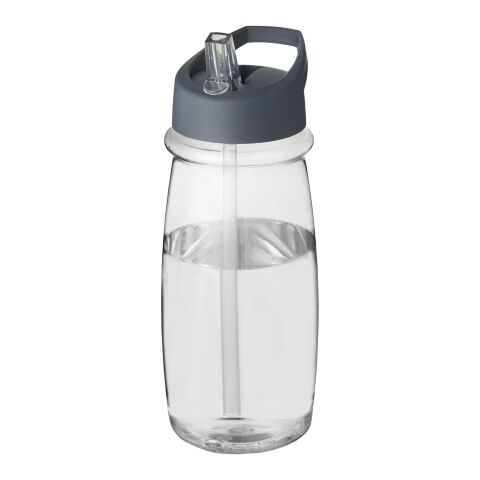 H2O Pulse 600 ml Sportflasche mit Ausgussdeckel transparent-storm grey | ohne Werbeanbringung | Nicht verfügbar | Nicht verfügbar