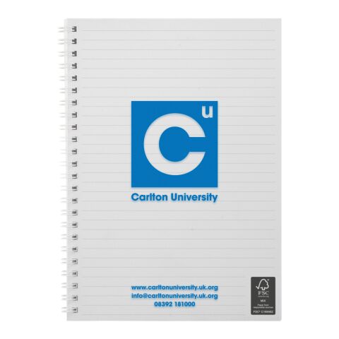 Rothko A5 Notizbuch klar mattiert-weiss | 50 pages | ohne Werbeanbringung | Nicht verfügbar | Nicht verfügbar