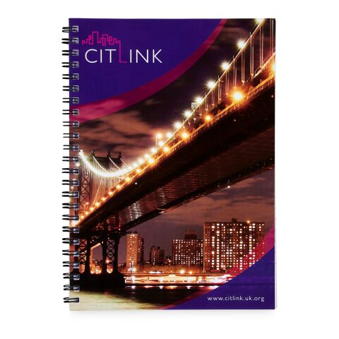 Desk-Mate® Wire-O-Bindung A5 Notizbuch weiss-schwarz | 50 pages | ohne Werbeanbringung | Nicht verfügbar | Nicht verfügbar