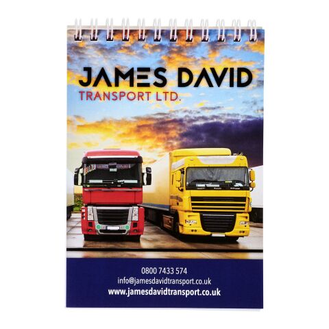 Desk-Mate® Wire-O-Bindung A6 Notizbuch weiss | 50 pages | ohne Werbeanbringung | Nicht verfügbar | Nicht verfügbar