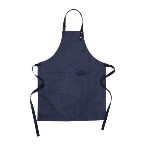 VINGA Tome Schürze aus GRS recyceltem Canvas navy blau