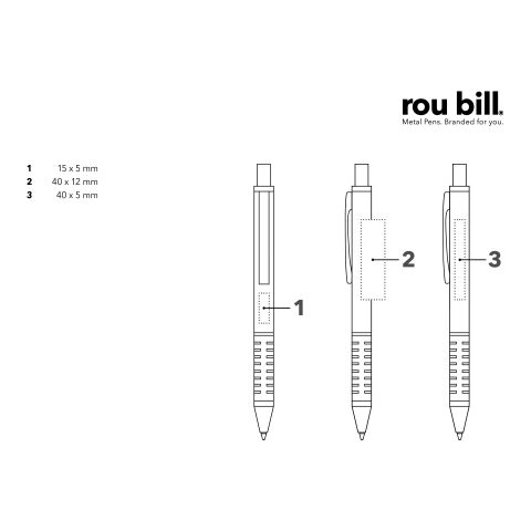 roubill Star Tec Alu Druckkugelschreiber blau | ohne Werbeanbringung | Nicht verfügbar | Nicht verfügbar