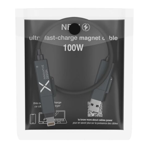 SCX.design C59&nbsp;100 W magnetisches Silikon Ladekabel Standard | schwarz | ohne Werbeanbringung | Nicht verfügbar | Nicht verfügbar