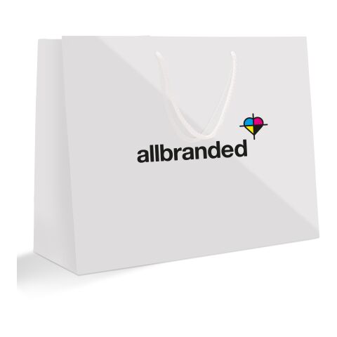 Papiertragetasche 40 x 30 cm Querformat 4C Offsetdruck | glänzend | 58 - blattgrün