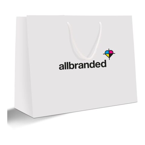 Papiertragetasche 40 x 30 cm Querformat 4C Offsetdruck | matt | 116 - hellgrün