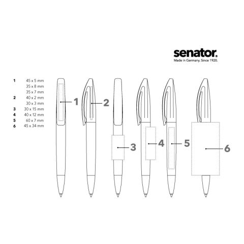 senator Bridge Clear MT Drehkugelschreiber weiß | ohne Werbeanbringung | ohne Werbeanbringung | Nicht verfügbar