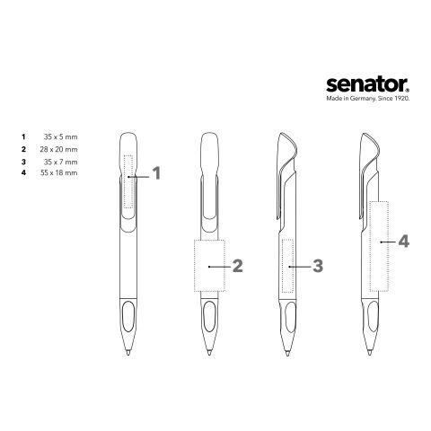 senator Evoxx Polished Recycled Druckkugelschreiber orange | ohne Werbeanbringung | Nicht verfügbar | Nicht verfügbar