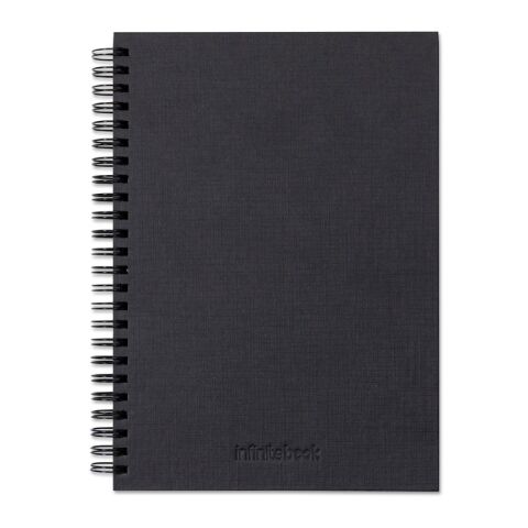 STARTER KIT INFINITEBOOK A5 PLANNER TEXTURE. Set bestehend aus einem Infinitebook mit Hardcover, einem Reinigungsset, einem Marker und einem Halter für Kugelschreiber schwarz | ohne Werbeanbringung | Nicht verfügbar | Nicht verfügbar | Nicht verfügbar