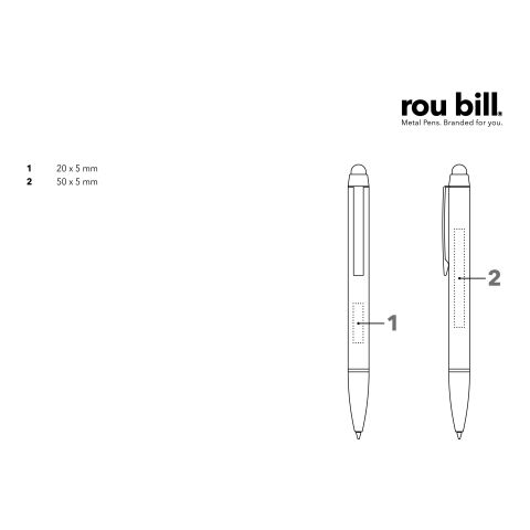 roubill Attract Soft Touch Kugelschreiber Touch Pad Pen Schwarz | ohne Werbeanbringung | Nicht verfügbar | Nicht verfügbar