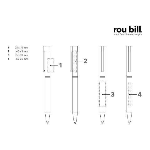 roubill Galant  Drehkugelschreiber schwarz | ohne Werbeanbringung | ohne Werbeanbringung